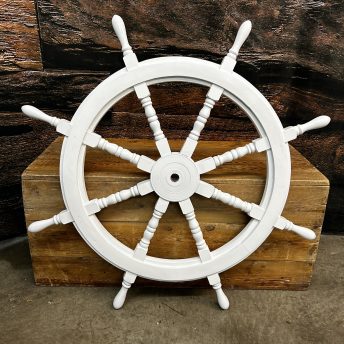 Ship Wheel - 36 inch - White