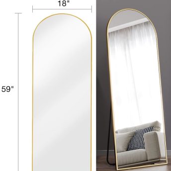 Floor Mirror - Gold