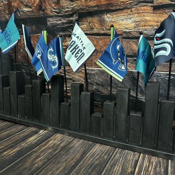 Tabletop Flag Set - Seattle Sports