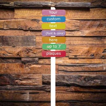 Directional Sign - Colorful Plaques