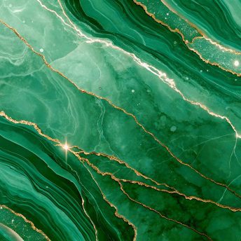 Floor Mat - Green Marble