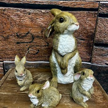 Bunny Family Statue - set of 4