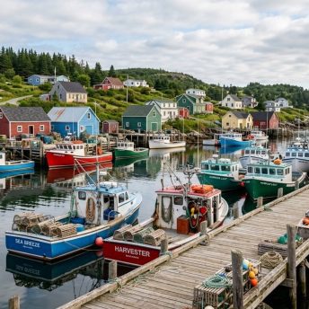 Backdrop - Fishing Harbor
