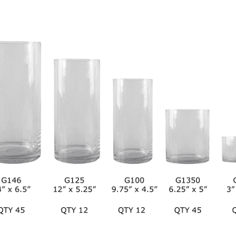Glass Cylinder Vase - G100