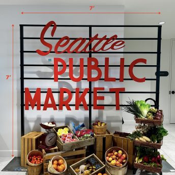 Sign - Seattle Public Market - 7'x7'