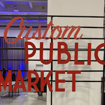 Sign - Custom Public Market - 10' x 10