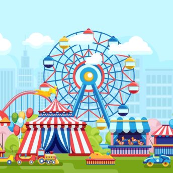Backdrop - Cute Carnival - 20x10