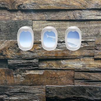 Drape Accent - Airplane Windows