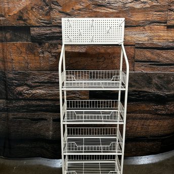 Retail Wire Rack - White - 4 Tier