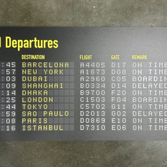 Sign - Airport Departures