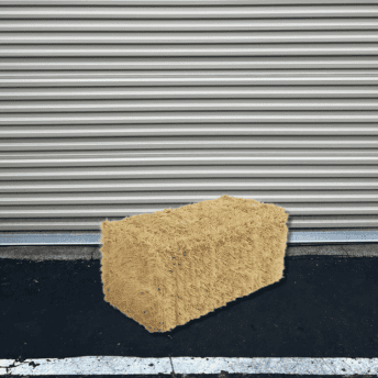 Faux Straw Bale