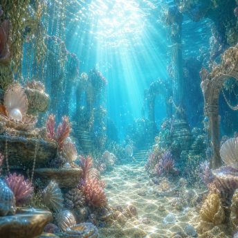 Backdrop - Underwater Pearls - 12x10